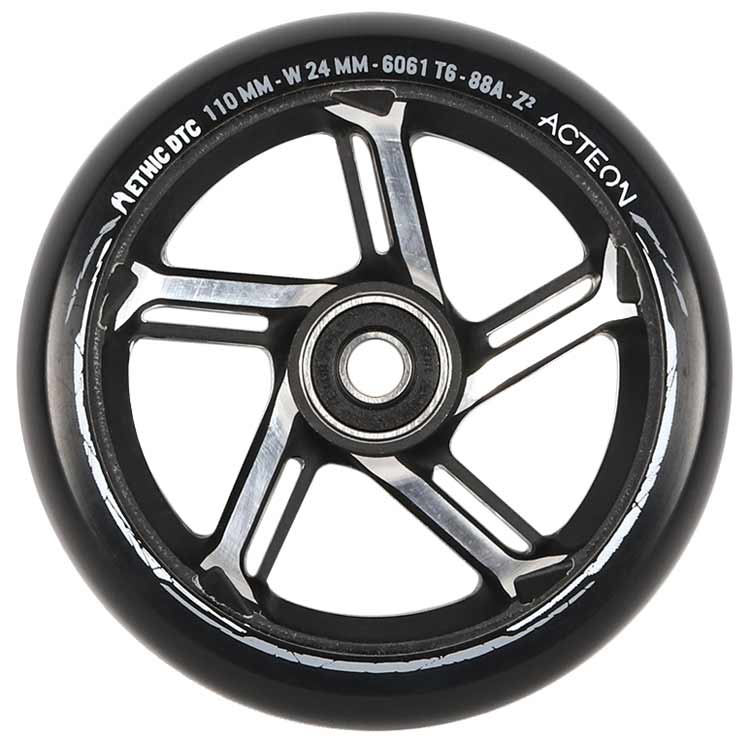 Колесо для самоката Ethic Acteon Wheel 110mm Black Raw