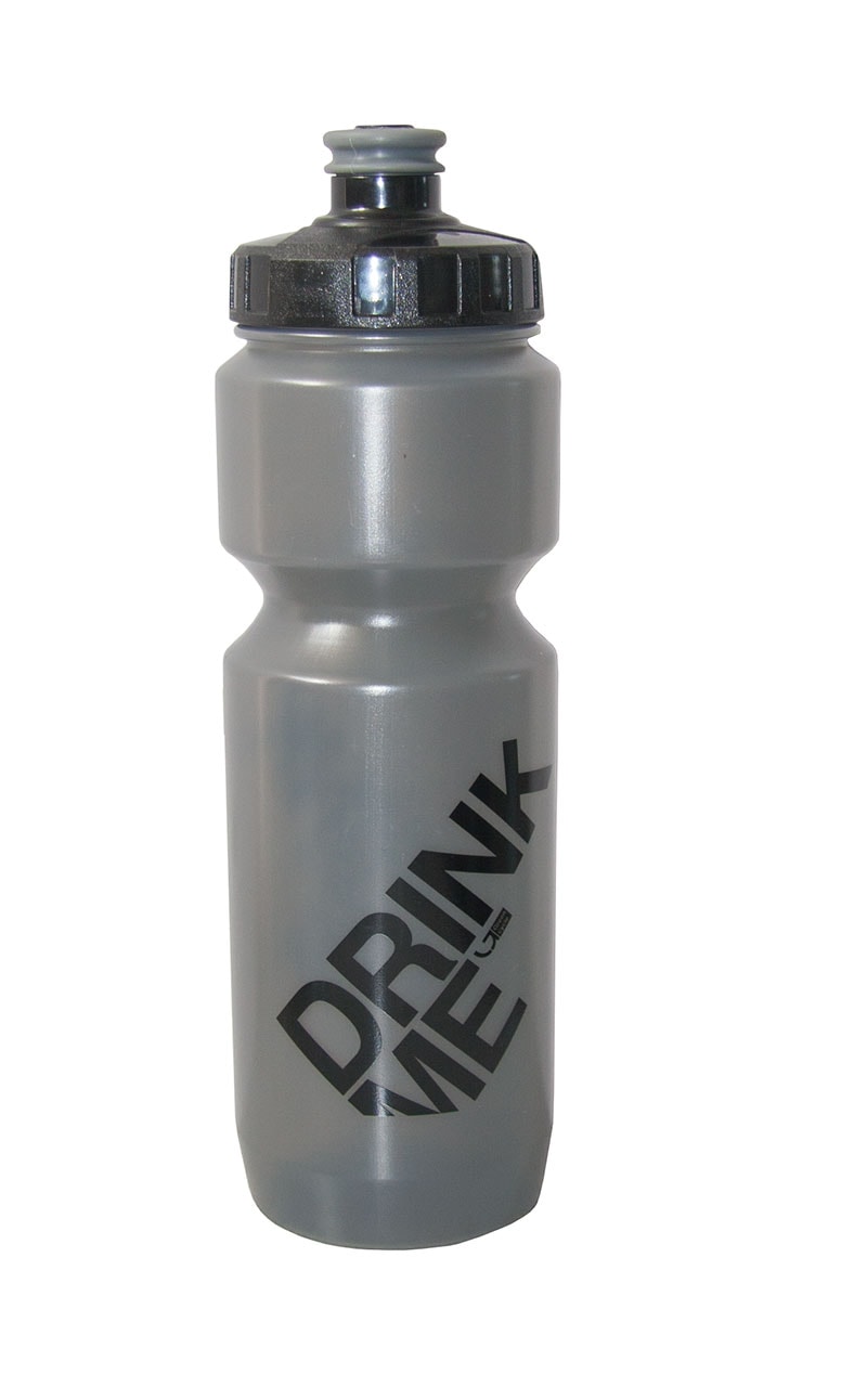 Фляга Green Cycle Drink Me 800ml с Big Flow valve, LDPI gray nipple/black matt cap/gray matt