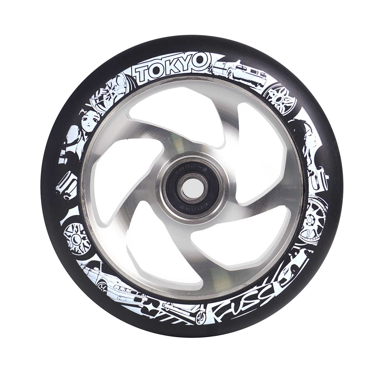 Колесо DIVERSE "Tokyo fuss" Dorisha wheel silver / black
