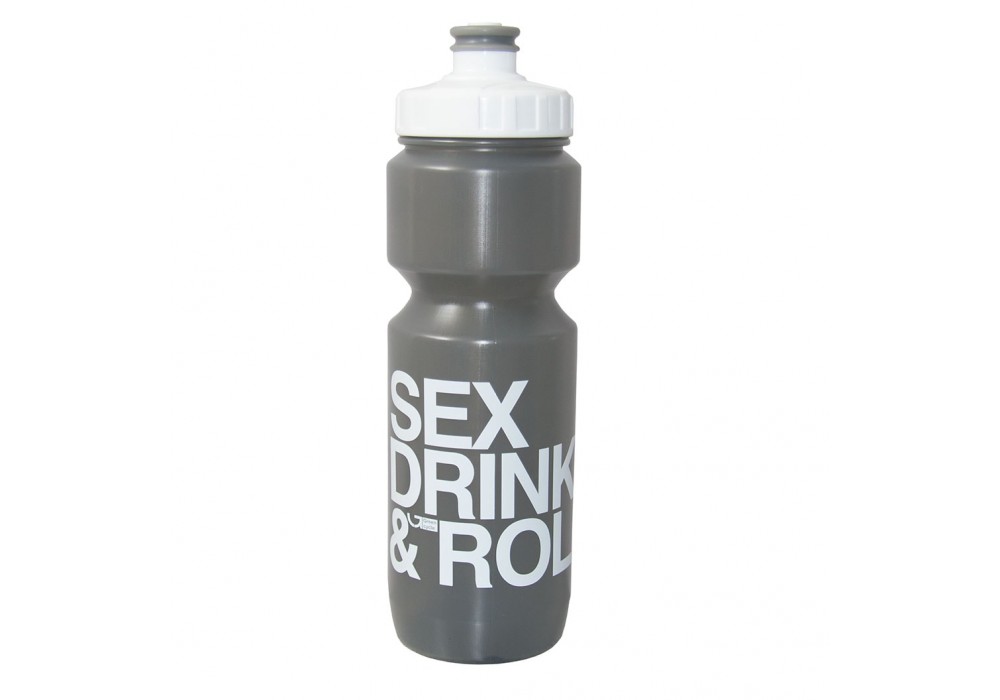Фляга Green Cycle Sex Drink & Roll 800ml с Big Flow valve LDPI gray nipple/white matt cap/gr