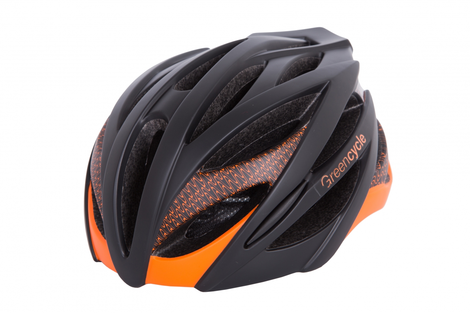 Шлем Green Cycle New Alleycat Размер 58-61см (L) Чёрно-оранжевый (№2543)