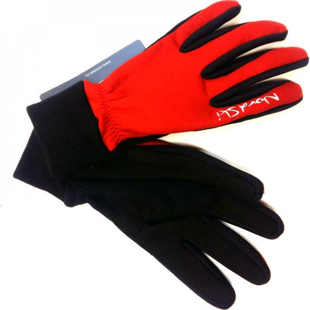 Перчатки NORDSKI Arctic (11/XL, черный/красный)**