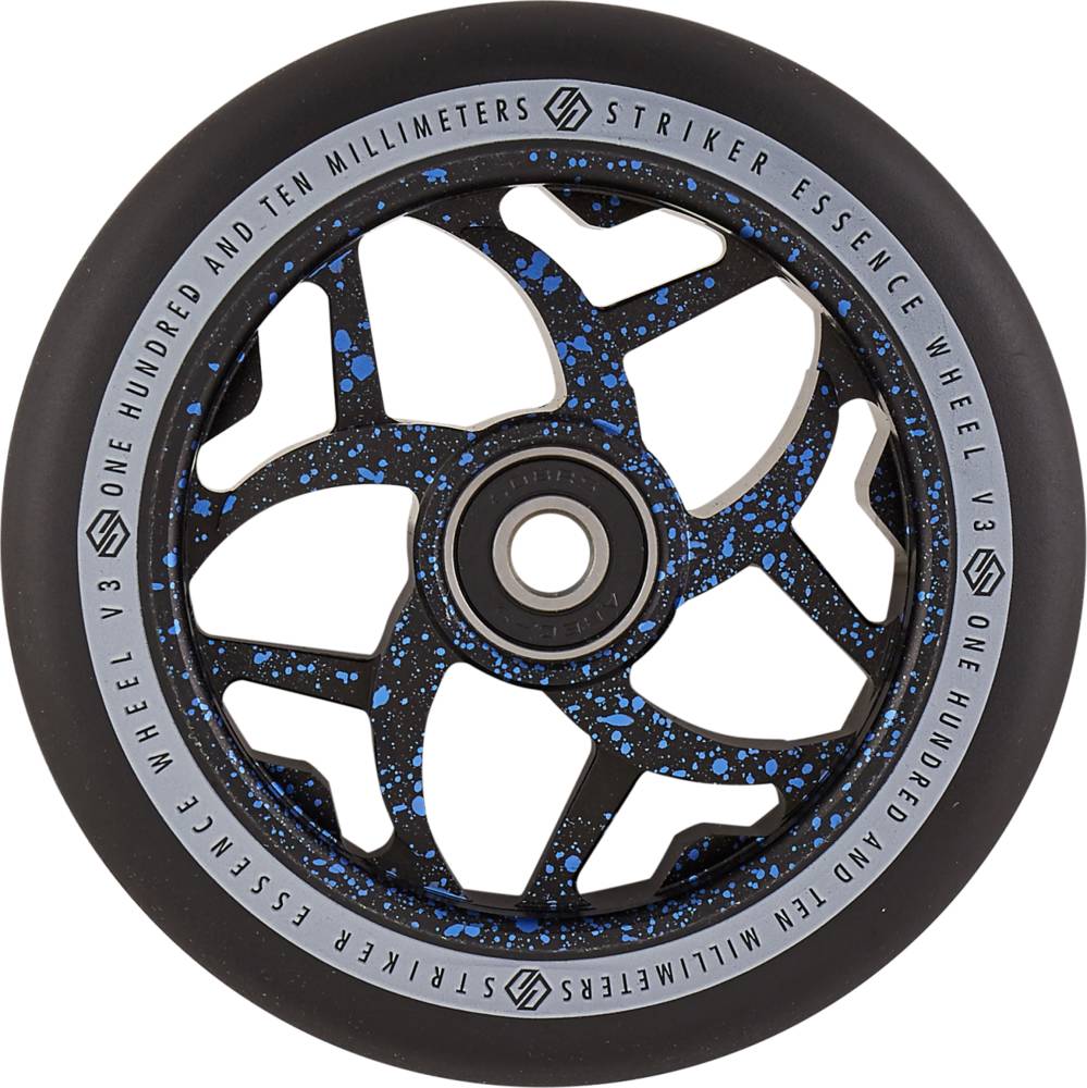 Колесо для самоката Striker Essence V3 Black Pro Scooter Wheel 110mm Blue