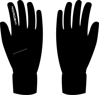 Перчатки NORDSKI Arctic Junior (M, черный)