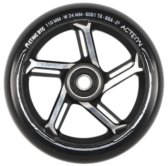 Колесо для самоката Ethic Acteon Wheel 110mm Black Raw