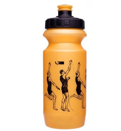 Фляга 0,6 Green Cycle WORKOUT с большим соском, golden nipple/ black cap/ golden bottle