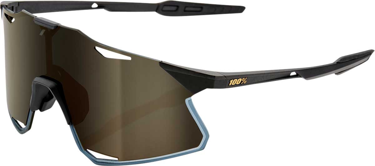 Очки спортивные 100% Hypercraft Matte Black / Soft Gold Mirror Lens