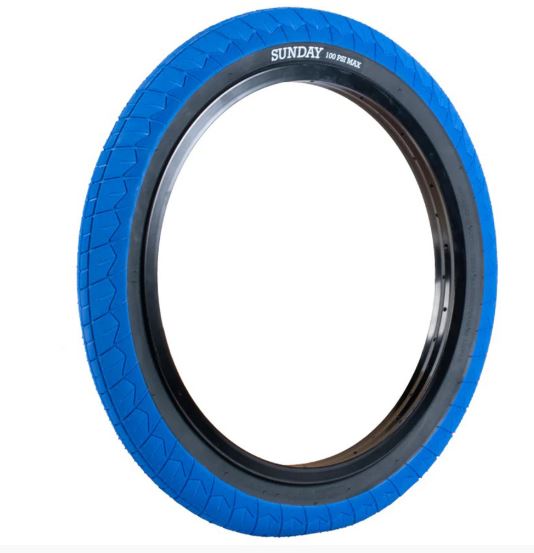 Покрышка Sunday CURRENT v2 20x2.40" (DUAL-PLY) - BLUE w/BLACK WALL