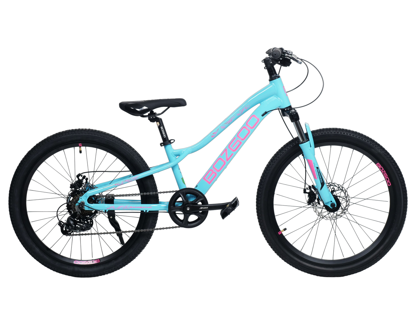 Велосипед 24" BOZGOO Bambino 11" turquoise/pink