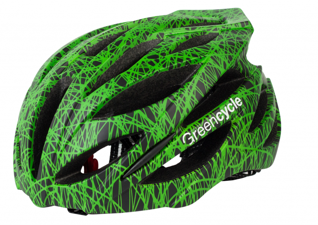 Шлем Green Cycle Alleycat Размер 54-58см (M) Чёрно-зеленый (№6497)