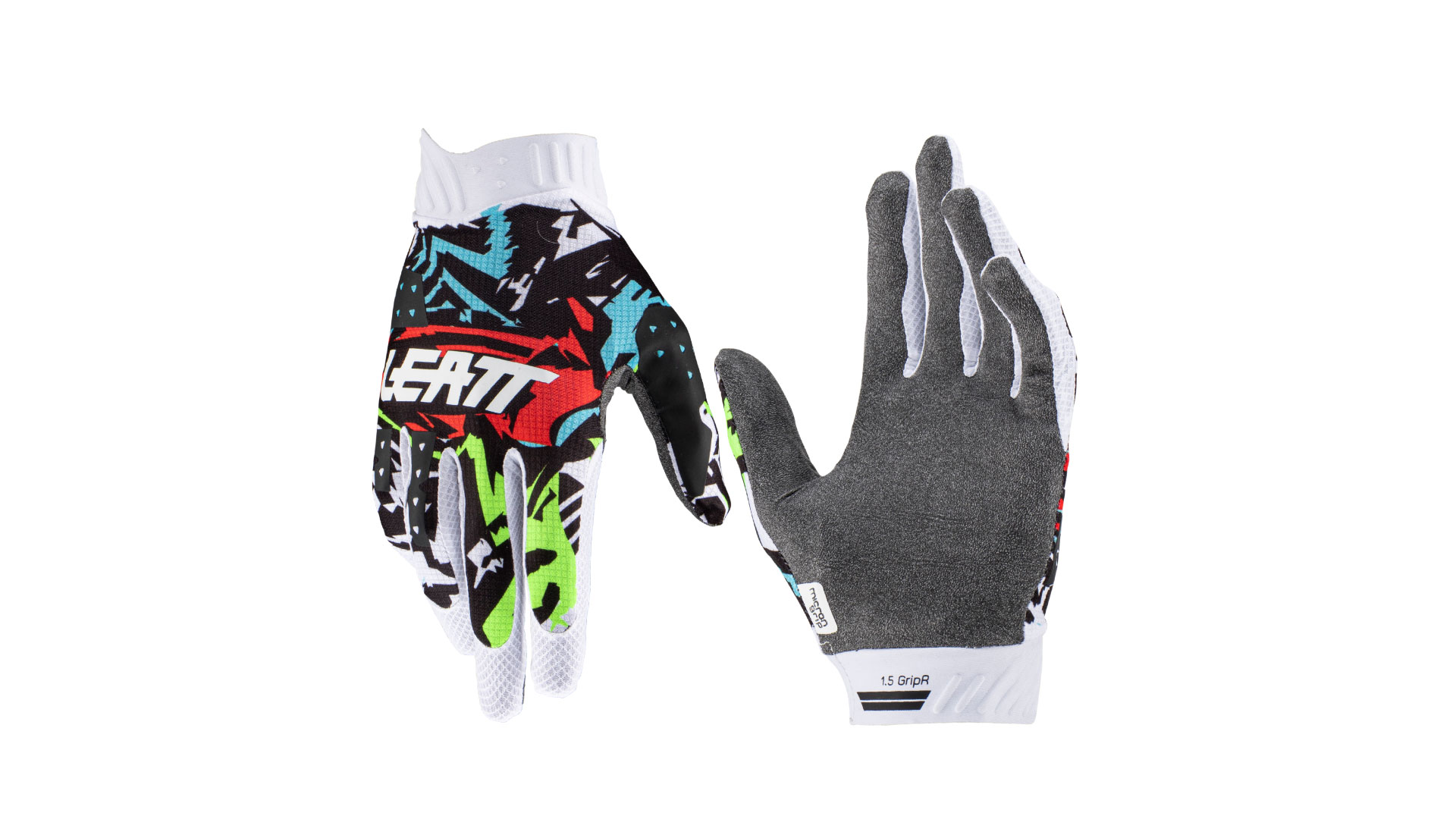 Перчатки велосипедные Leatt Moto 1.5 Mini детские (Zebra, XS, 2023 (6023041401))