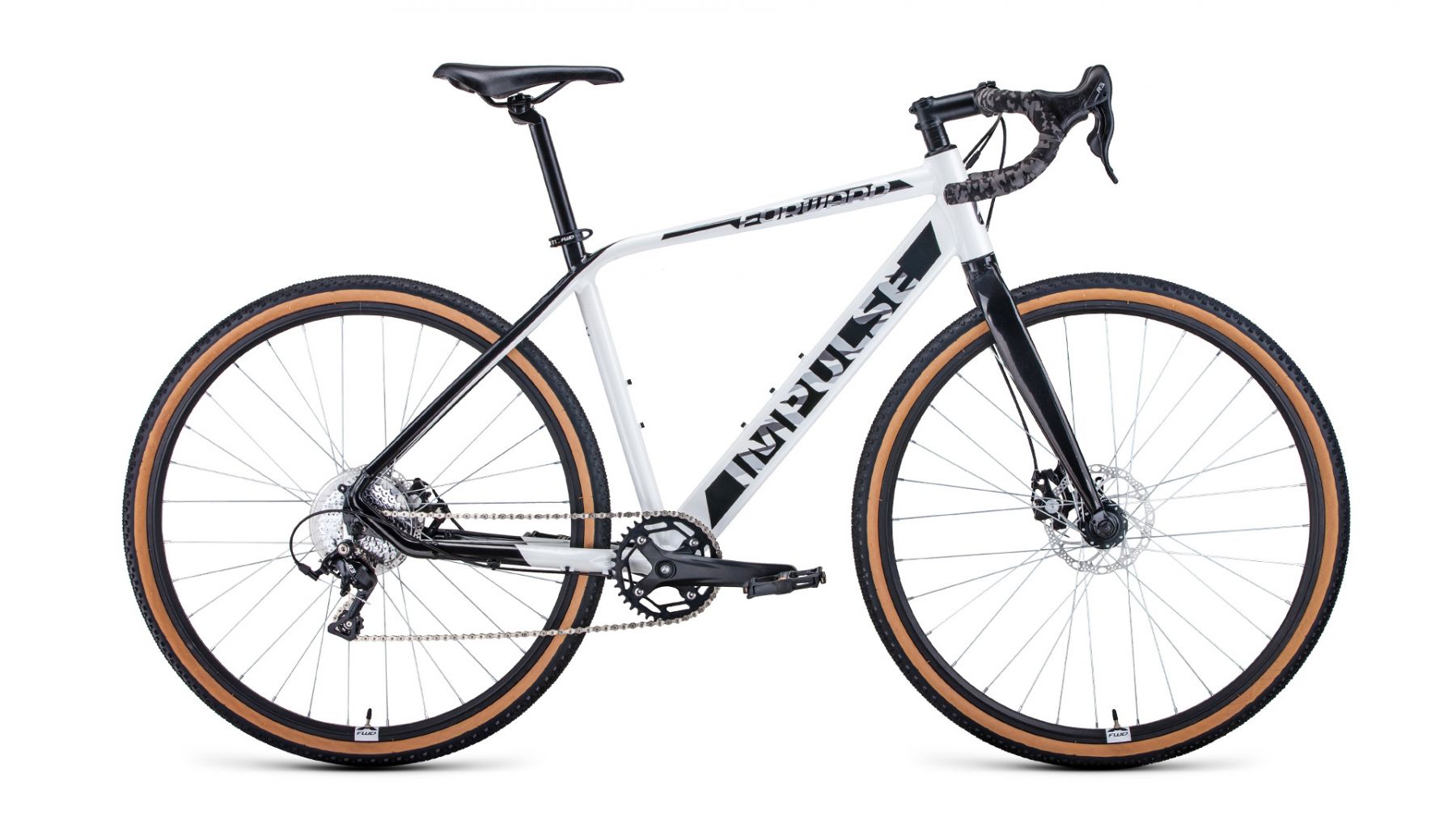 Велосипед 28" Forward IMPULSE X D (8 ск. рост. 580 мм) 2022, белый/черный, RBK22FW28731