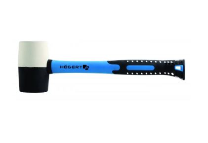 HOEGERT TECHNIK Молоток резиновый 680 г, с рукояткой из стекловолокна HT3B052