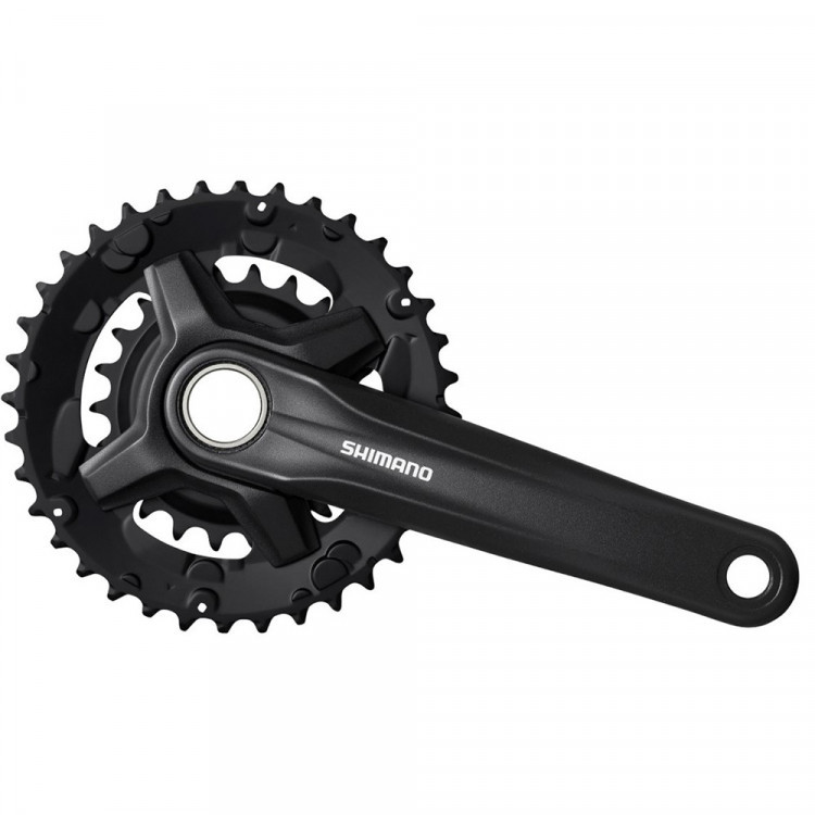 Шатуны Shimano MT210-2B, 175мм, 36/22T, инт. вал, цв. черн, для 9ск., CL:+3мм