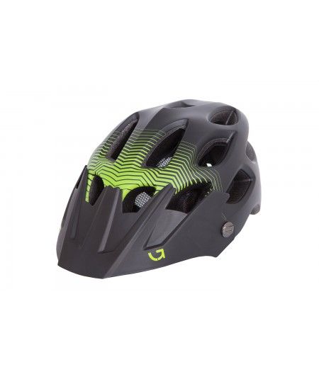 Шлем Green Cycle Slash размер 54-58см (M) Чёрно-зелёно-салатовый (№3513)