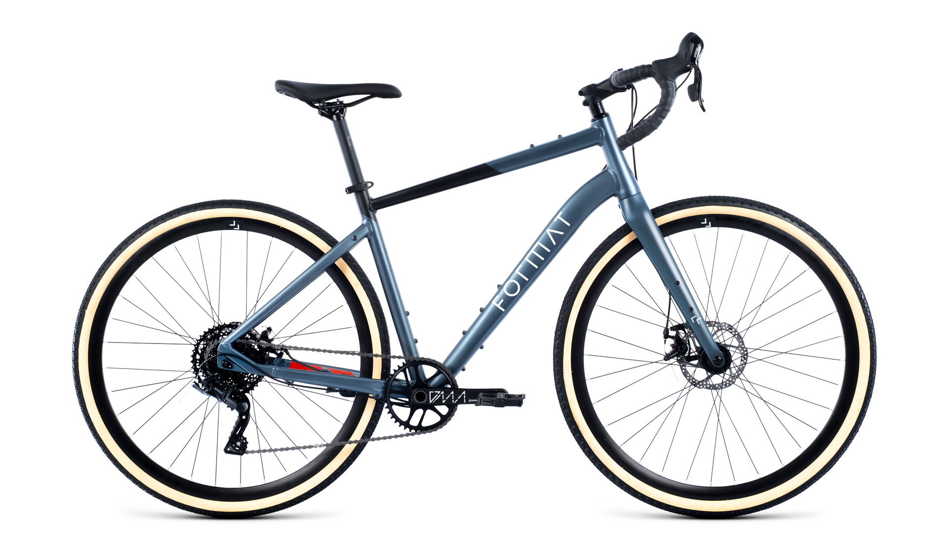 Велосипед 700C FORMAT 1443 (9 ск. рост. L) 2023, синий-мат/черный-мат