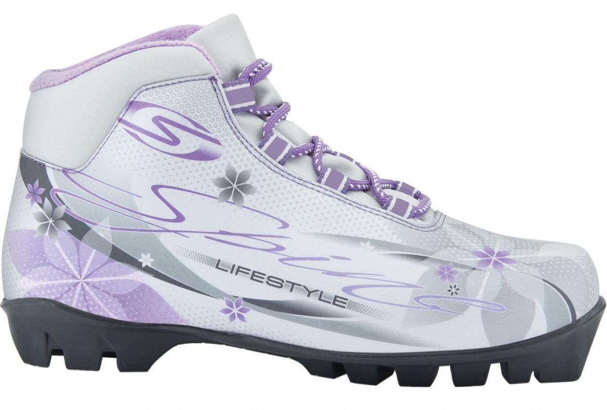 Ботинки лыжные SPINE SMART LADY 357/40 NNN (синтетик) (41) бело-фиолетовые