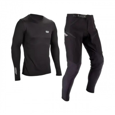 Комплект подростковый велоджерси/велоштаны Leatt Ride Kit MTB 1.0 (Black, L, 2025 (5025108444))