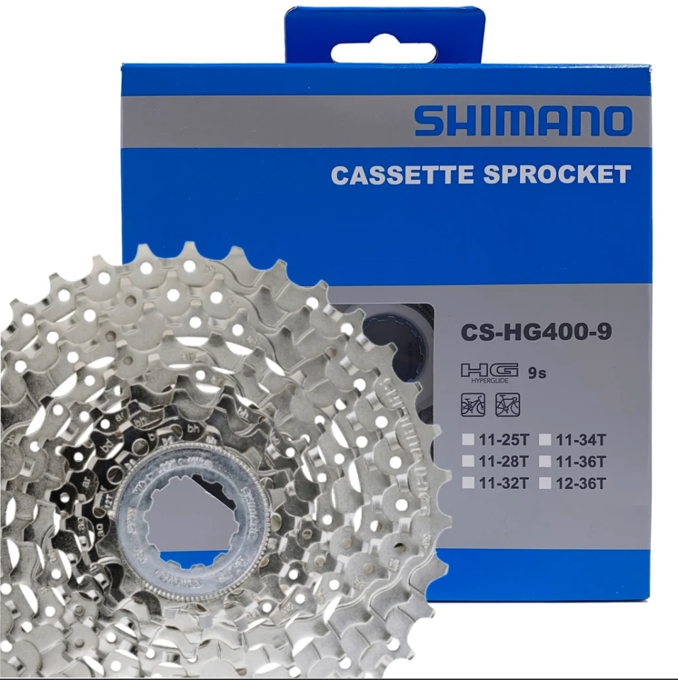 Кассета Shimano Alivio CS-HG400, 9 скоростей, зубья 11-34, черный