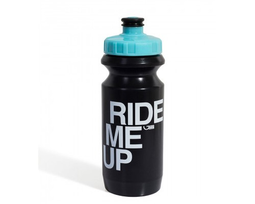 Фляга Green Cycle Ride Me Up 600ml с Big Flow valve, LDPI black nipple/ light blue matt cap