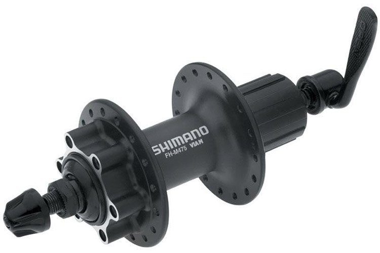 Втулка задняя Shimano FH-M475 36 отв 8/9 ск 6-болт QR 166мм черн.