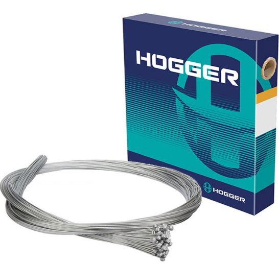 Трос тормоза HOGGER MTB 1.5 x 2000мм, нержавеющая сталь, полированный