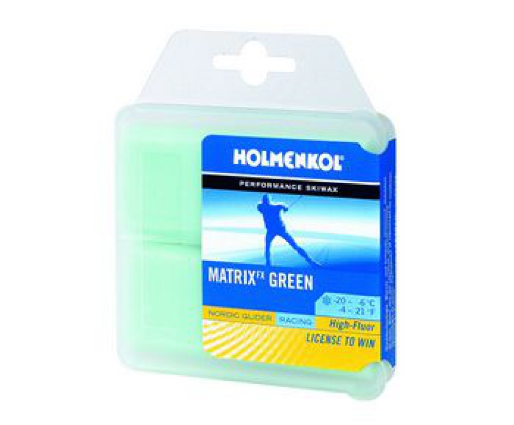 Парафин HOLMENKOL MATRIX Green для беговых лыж 24280