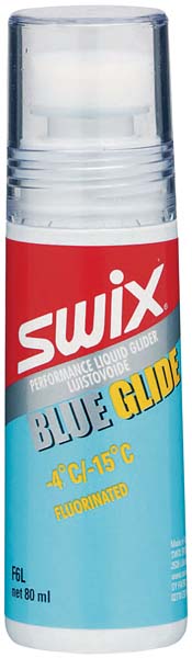 Мазь скольжения SWIX жидкая F6L, (-4-15 С), Blue, 80 ml