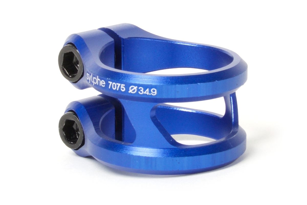 Зажим Ethic sylphe double clamp 34.9 blue