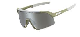 Очки спортивные KISOU PXC оправа (Olive Green) линзы (Photochromic Silver Mirror)