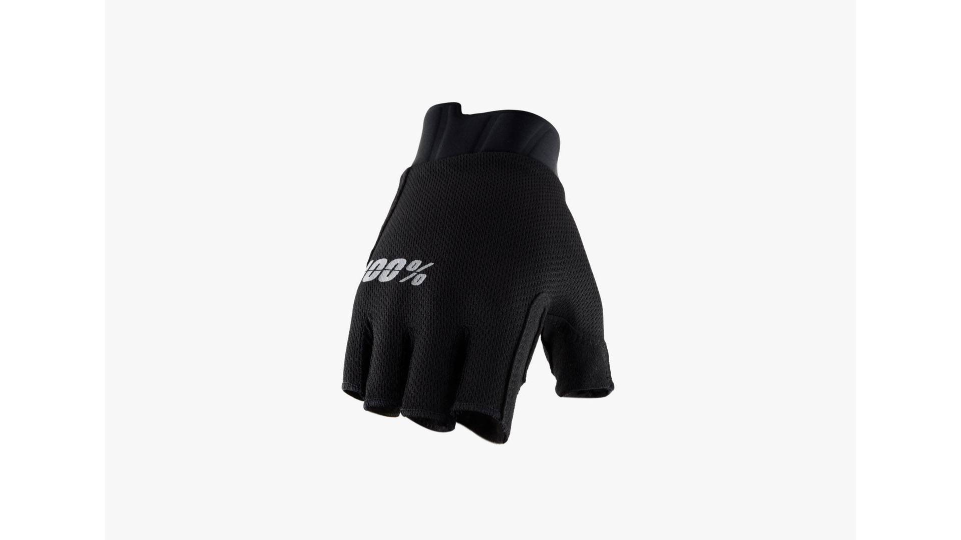 Перчатки велосипедные 100% Exceeda Gel Short Finger Womens (Black, S, 2022 (10025-00001))