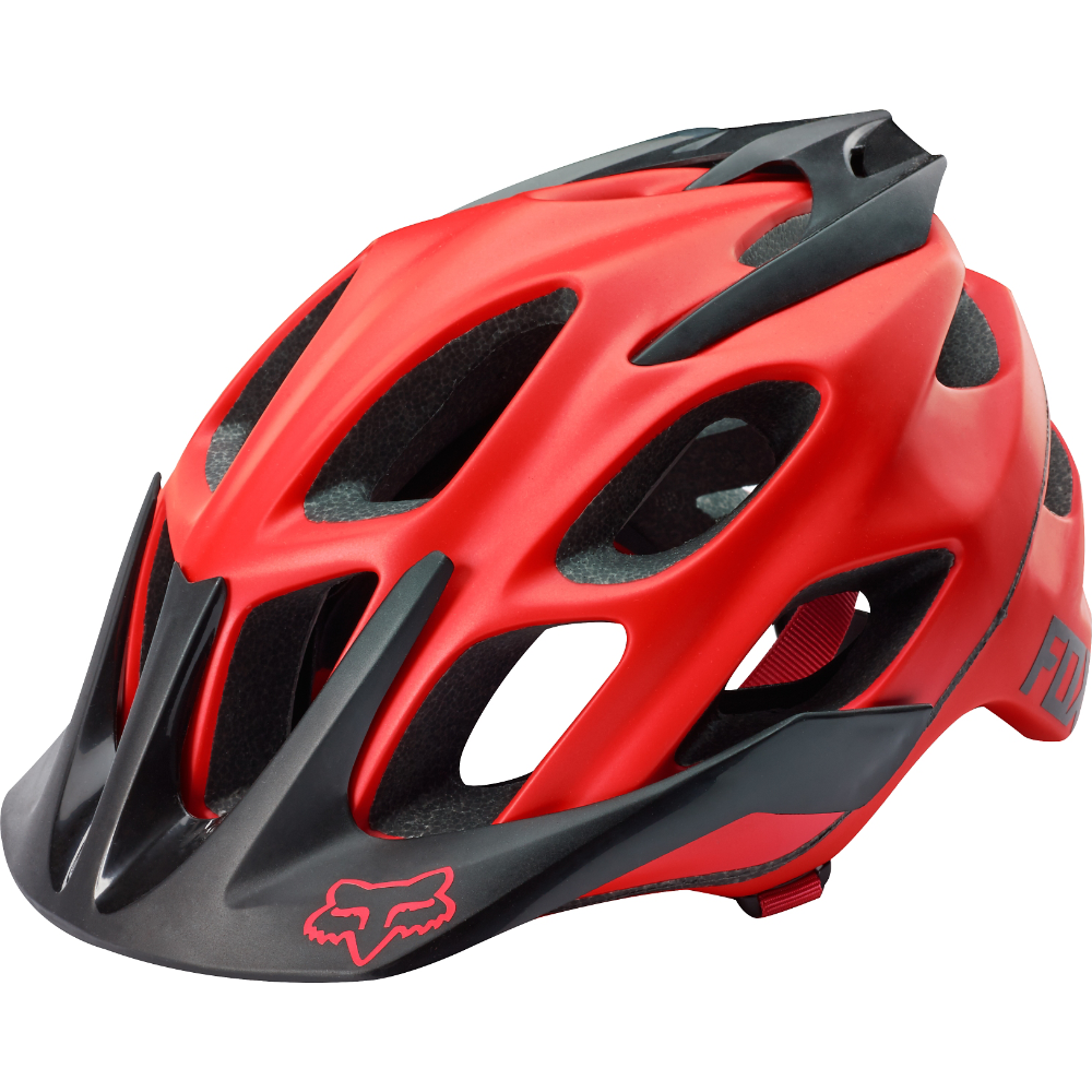 Шлем Fox Flux Solid Colors Helmet Matte Red 59-64см (L/XL) Красный (№3191)