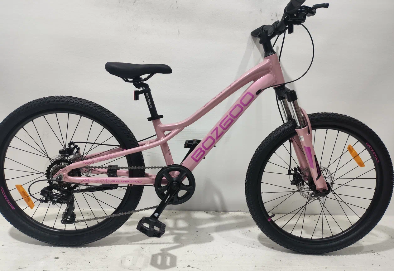 Велосипед 24" BOZGOO 2026 Bambino 11" light pink/pink