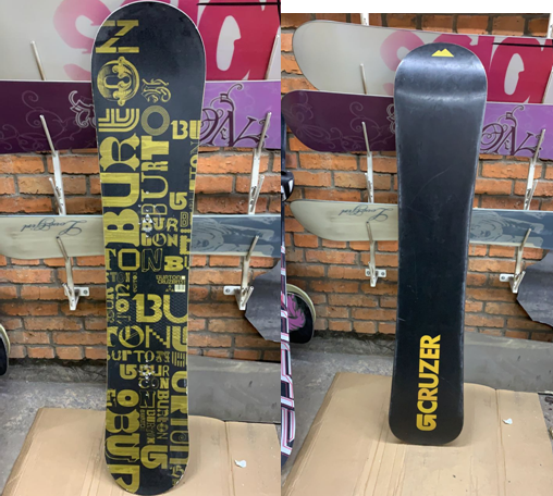 Сноуборд Burton 150 Cruzer (прокатный) черно-желтый