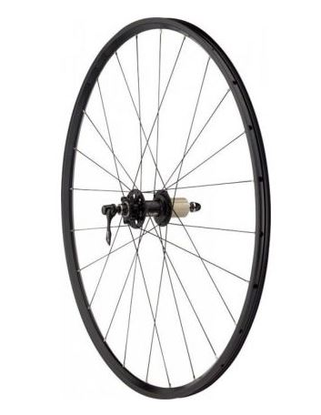 Колесо заднее 700C HOGGER (Weinmann) Alu, двойной, 36H, A/V, черный, втулка Alu, Vbr, под кассету 8-10 ск., Ex