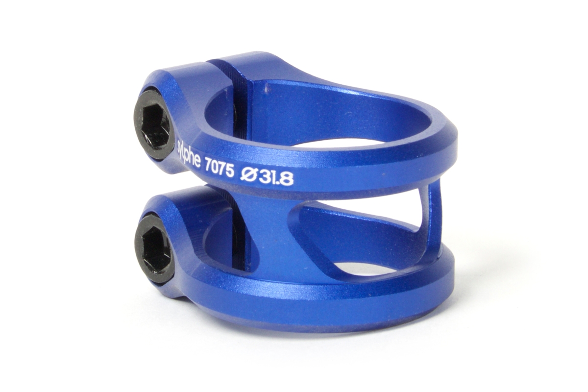 Зажим Ethic sylphe double clamp 31.8 blue