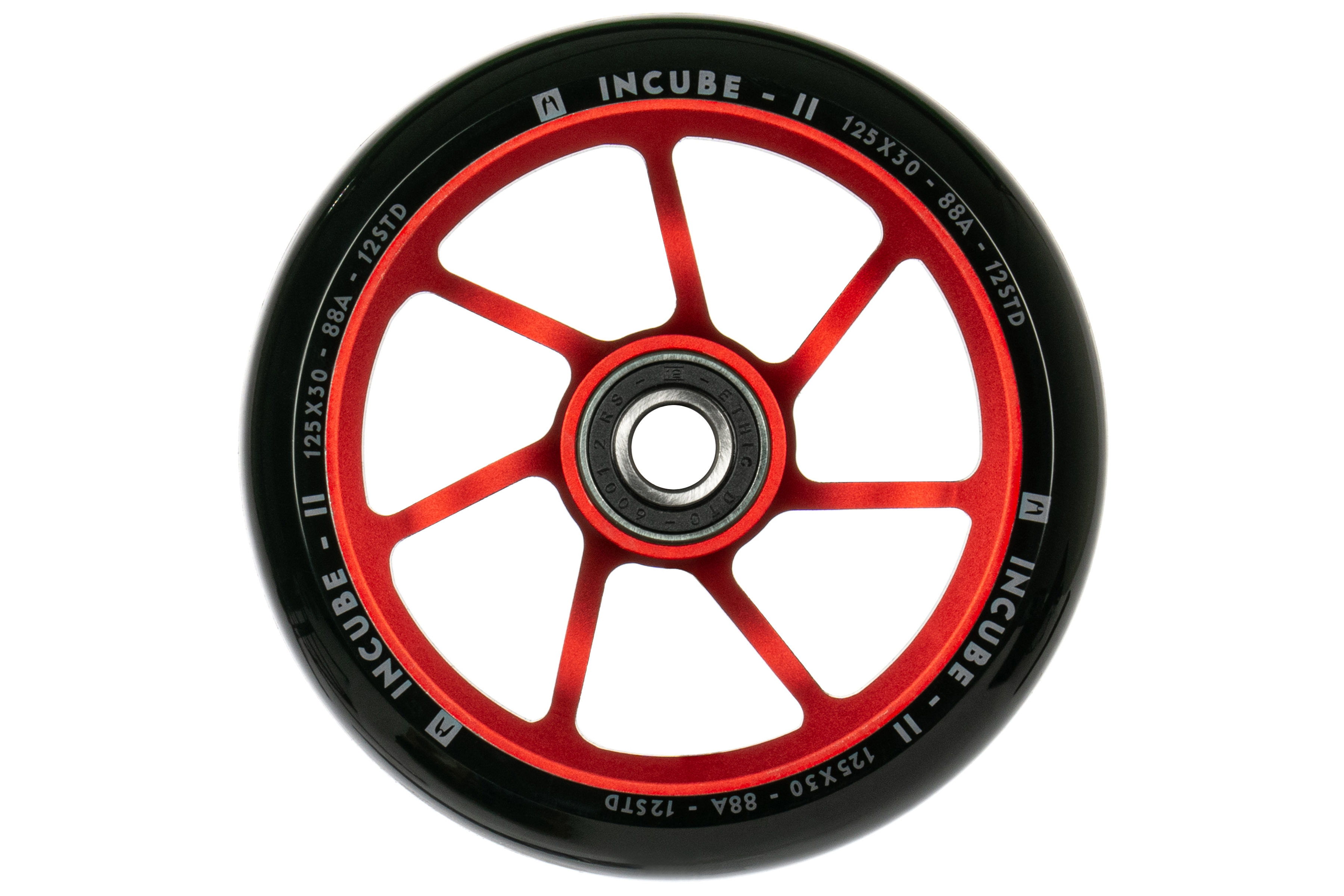 Колесо Ethic incube wheel v2 12 STD 125 mm red
