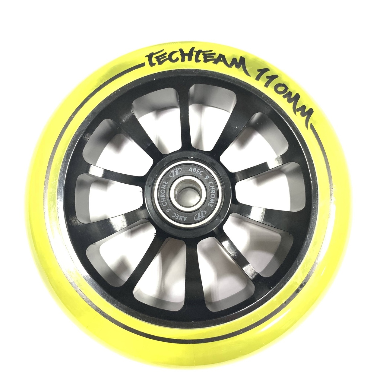 Колесо для самоката TechTeam 110*24мм Winner, yellow transparent