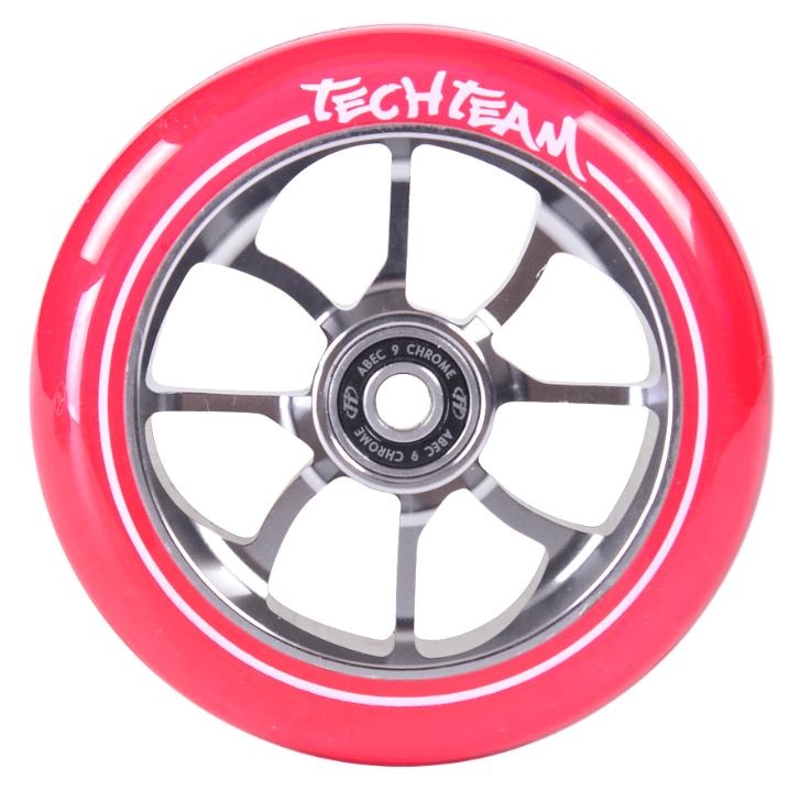 Колесо для самоката TechTeam 110мм PO,transparent pink
