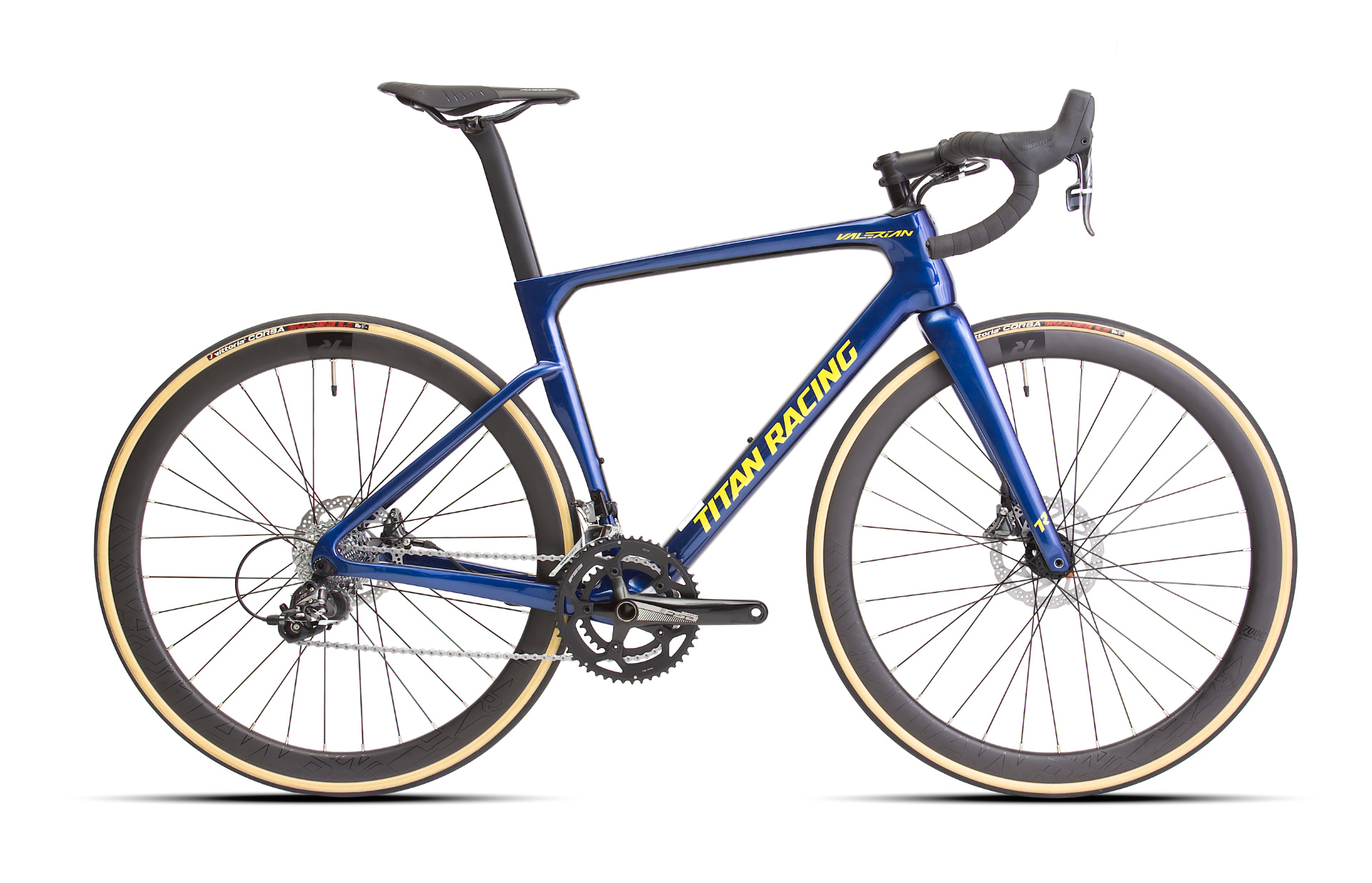Велосипед 700C Titan Racing Valerian Carbon Pro Рама:L(56cm) DarkBlue/Gold