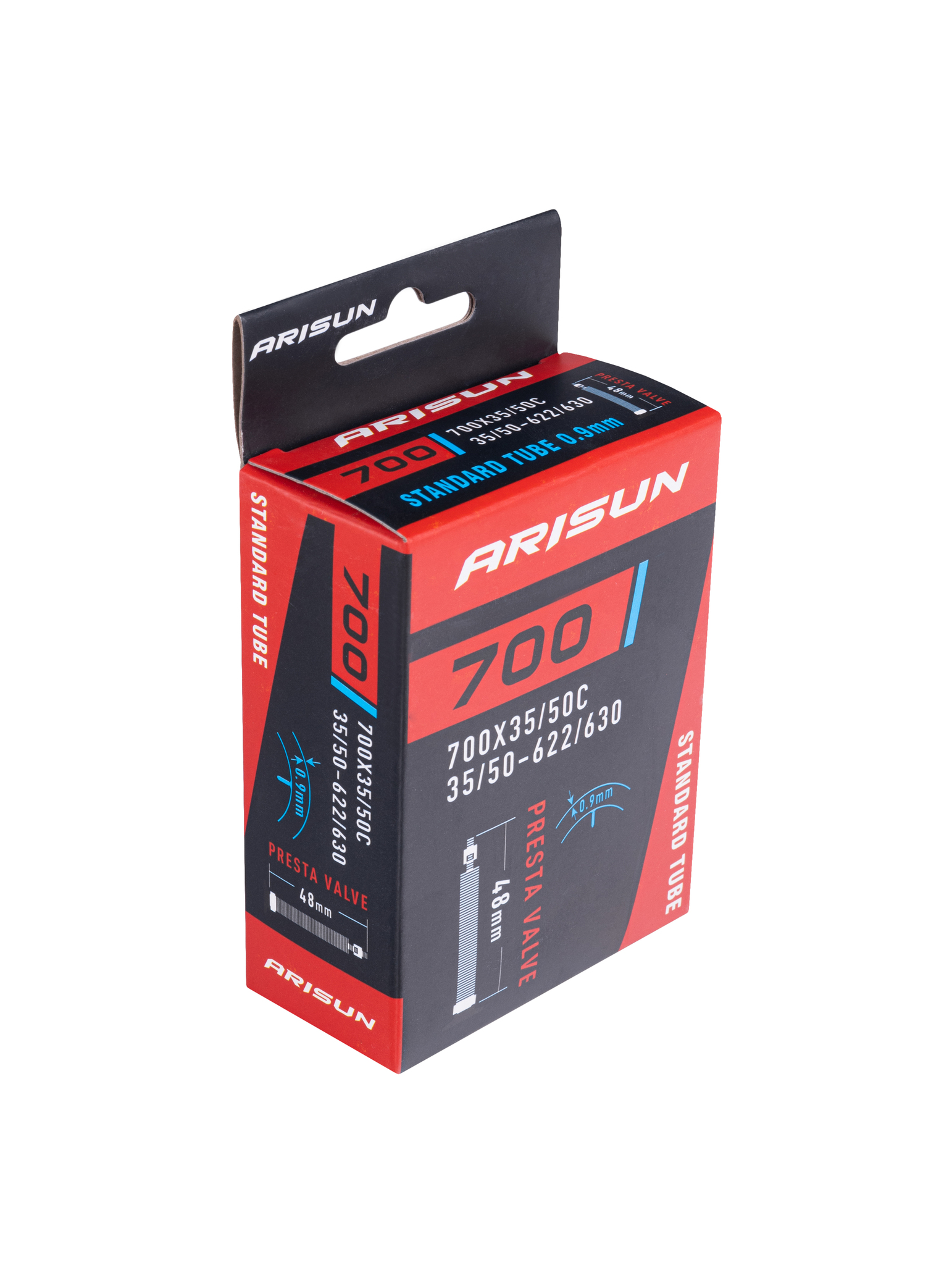 Камера 700"x35/50C (35/50-622/630) FV 48мм, 0.9мм, бутил, ARISUN