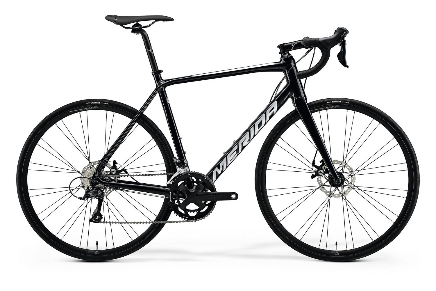 Велосипед 700C Merida Scultura 200 Рама:S(50cm) MetallicBlack/Silver 2021