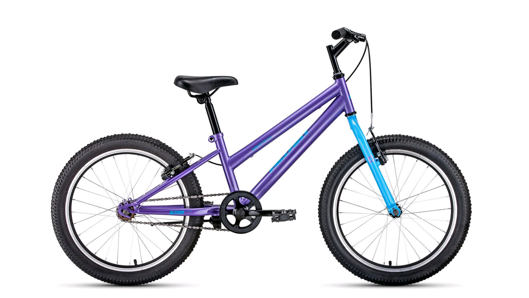 Велосипед 20" FORWARD ALTAIR MTB HT low рост 10.5" 2020 фиолетовый/голубой, RBKT01N01004