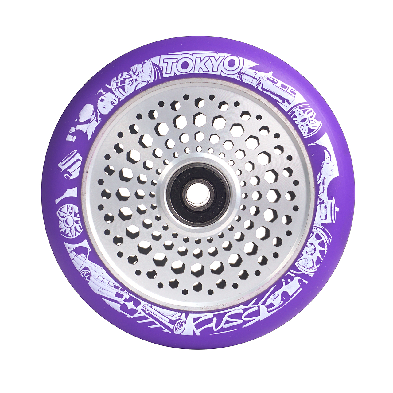 Колесо "Tokyo fuss" Dorikin wheel silver / purple