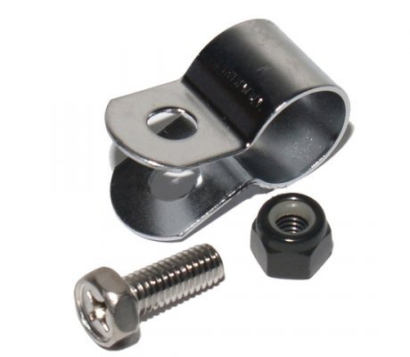 Хомут тормоза Shimano, на торм. рычаг, 5/8", станд, болт и гайк ASMCLIPCEP
