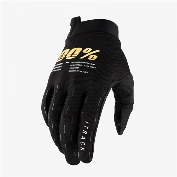 Перчатки велосипедные 100% ITrack (Black, XL, 2022 (10008-00008))