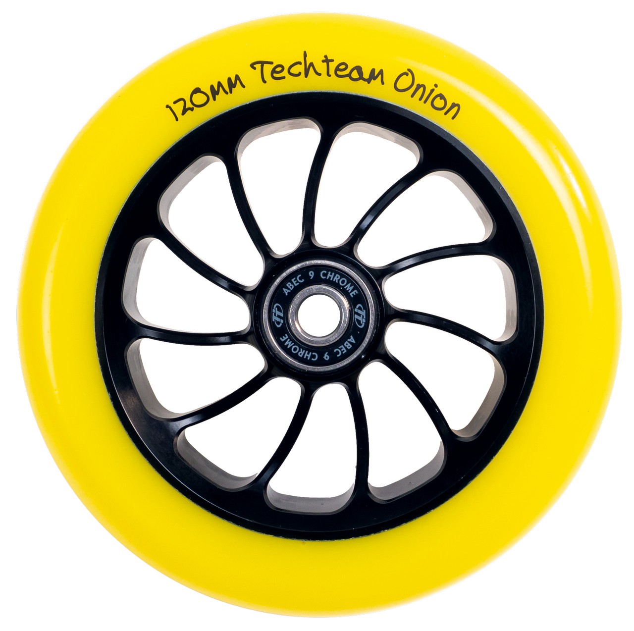 Колесо для самоката TechTeam 120*24мм, Onion, yellow
