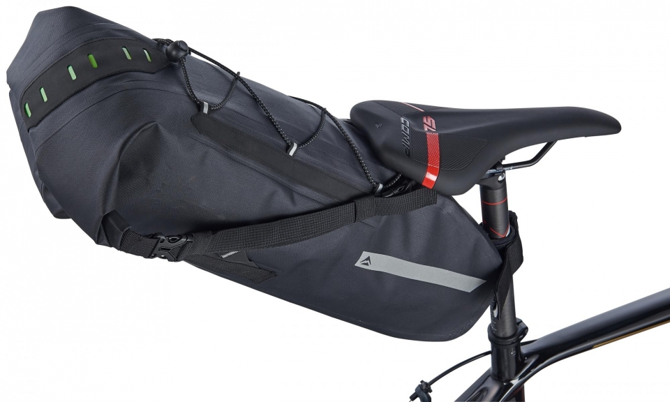 Сумка подседельная Merida Travel Saddle Bag, 21,25L, 17*50*25cm, 410гр. Black/Grey (2276004325)