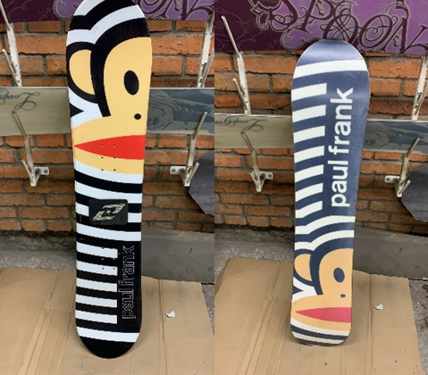 Сноуборд Paul Frank Monkey 122 (прокатный) белый-черный-беж
