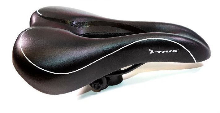 Седло TRIX спорт 265х165 мм, с вентиляцией, черное